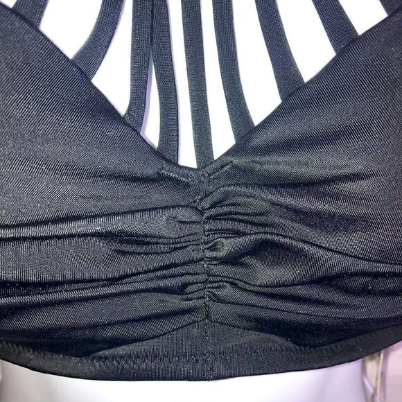 NEW Shade & Shore Macrame High Neck Bikini Top 34B - Picture 5 of 11